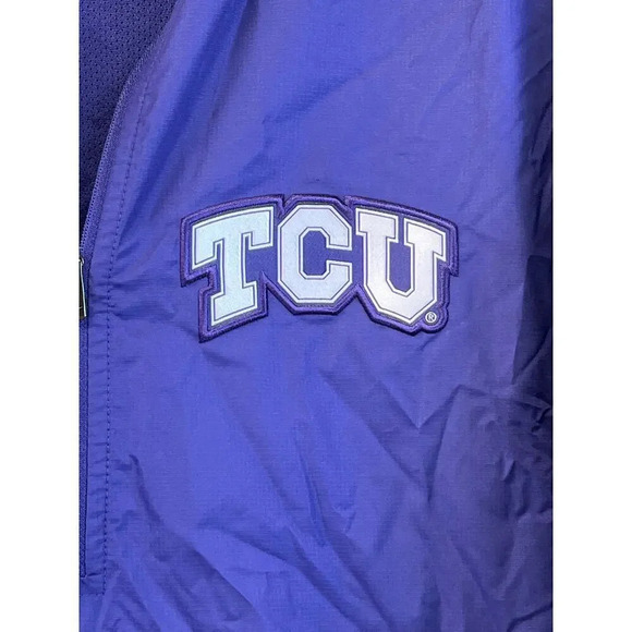 NIKE TCU College Logo Unisex M 1/4  Zip Windbreaker Front Pocket - Picture 6 of 12